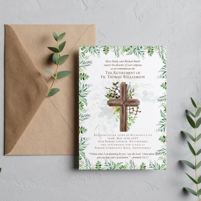 牧師デアコン牧師の退職招待状 (クリエイターアップロード済み)