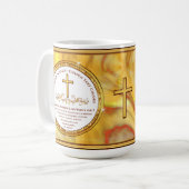 牧師パーソナライズされたへの贈り物。マグ牧師 コーヒーマグカップ (正面左)