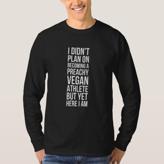 牧師ビーガンアスリートゴリラ – トレーニング引用文 Tシャツ (正面)