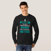 牧師フリーキン奇跡の労働者の神学者 Tシャツ (正面フル)