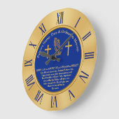 牧師又は司祭叙階贈パーソナライズされた与 ラージ壁時計 (傾斜)