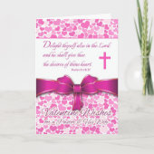 牧師及び妻の賛美歌の37:4のための宗教バレンタイン シーズンカード (正面)