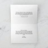 牧師感謝の静かな湖の風景 聖書 サンキューカード (内部)