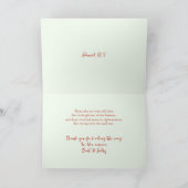 牧師感謝カード サンキューカード (内部)