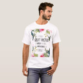 牧師感謝ギフト 牧師への感謝の引用 Tシャツ (正面フル)