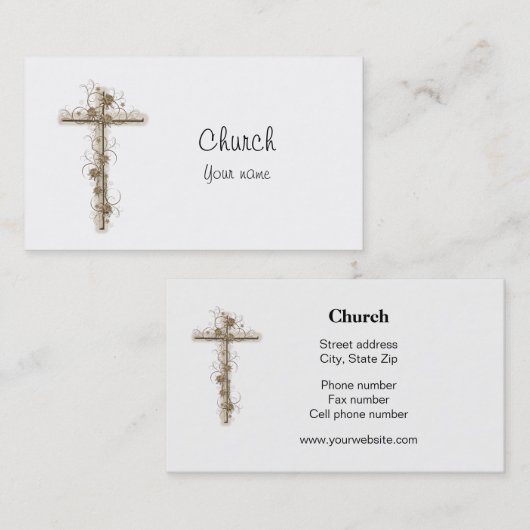 牧師教会 名刺 (正面/裏面)
