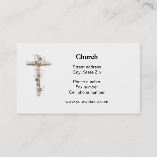 牧師教会 名刺 (裏面)