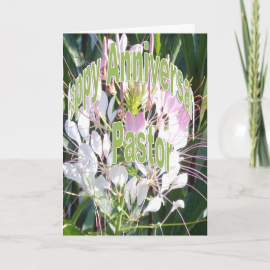 牧師記念日 カード (正面)