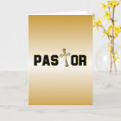 牧師 カード (黄色い花)