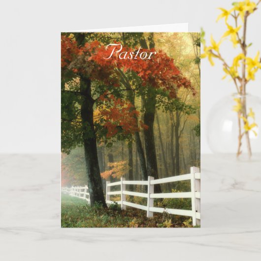 牧師 カード (黄色い花)