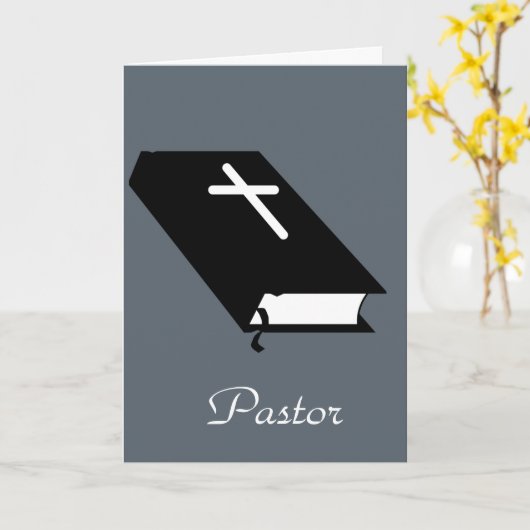 牧師 カード (黄色い花)