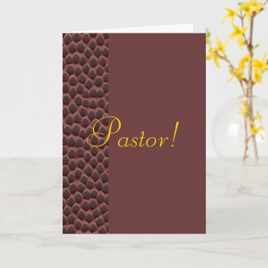 牧師 カード (黄色い花)