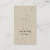 牧師 |クリスチャン・クロス 名刺 (裏面)