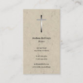 牧師 |クリスチャン・クロス 名刺 (正面)