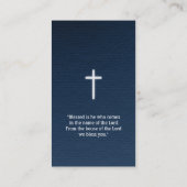 牧師 |クリスチャン・クロス 名刺 (裏面)