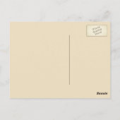 牧師 ブラック ゴールド クロス オーダーメイド ポストカード (裏面)