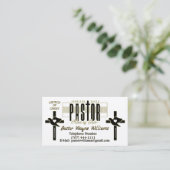 牧師/教会パーソナライズされた 名刺 (スタンド正面)