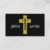 牧師/教会パーソナライズされた 名刺 (裏面)