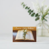 牧師、牧師、クリスチャン、聖書、名刺 名刺 (スタンド正面)