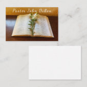 牧師、牧師、クリスチャン、聖書、名刺 名刺 (正面/裏面)