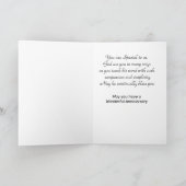 牧師、記念日 カード (内部)