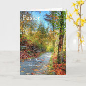 牧師、記念日 カード (黄色い花)