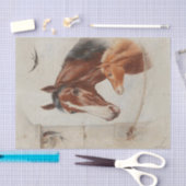 牧歌の安定シーンバイカール・レイヘルト 薄葉紙 (クラフト)