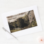 牧歌図書館ステッカー蔵書票 長方形シール (封筒)