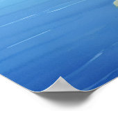 牧歌的なギリシャの島:デジタルウォーターカラーアートプリント ポスター (角)