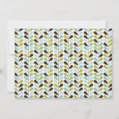 牧歌的なグリーンとブルーの男の子のベビーシャワー招待状 招待状 (裏面)