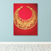 牧歌的なシーンを持つネックレス キャンバスプリント (インサイチュ (ウッドフロア))