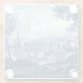 牧歌的なトワール – ブリッジ ガラスコースター (裏面)