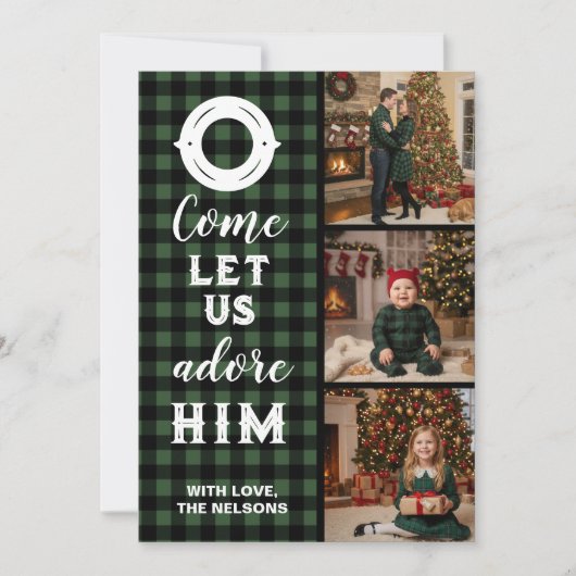 牧歌的なバフファロープレイドがやって来る。さあ、私たちと共に彼を崇めよう。の写真 シーズンカード (正面)