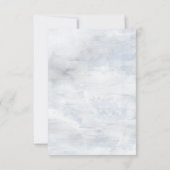 牧歌的なパステルボタニカルズの出欠確認カード 出欠カード (裏面)