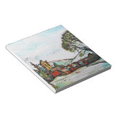 牧歌的なブリティッシュビレッジスケッチ ノートパッド (アングル)