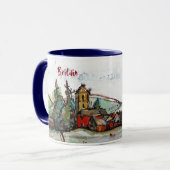 牧歌的なブリティッシュビレッジスケッチ マグカップ (正面左)