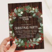 牧歌的なホーリークリスマスパーティー 招待状