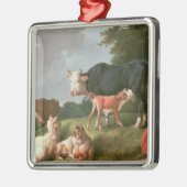牧歌的な場面 メタルオーナメント (左)