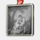 牧歌的な場面 メタルオーナメント (左)