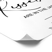 牧歌的な数のキスブライダルシャワーゲーム ポスター (角)