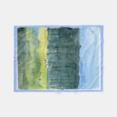 牧歌的な景色のフリースの投球 フリースブランケット (正面(横))