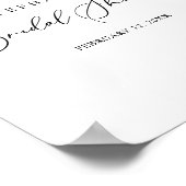 牧歌的な書スタイリッシュ道ブライダルシャワーへようこそ ポスター (角)