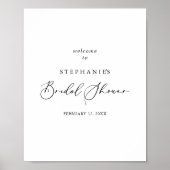 牧歌的な書スタイリッシュ道ブライダルシャワーへようこそ ポスター (正面)