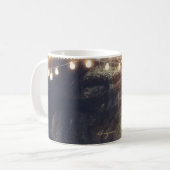 牧歌的な森の魔法の森と光 コーヒーマグカップ (正面左)