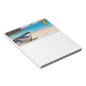 牧歌的な熱帯ビーチ自然写真 ノートパッド (アングル)