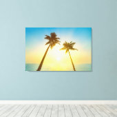 牧歌的な熱帯天国 キャンバスプリント (インサイチュ (ウッドフロア))