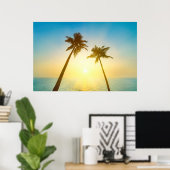 牧歌的な熱帯天国 ポスター (ホームオフィス)