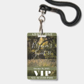 牧歌的な花の魔法の森 スイート16 VIP バッジ (正面（ネックストラップ付）)