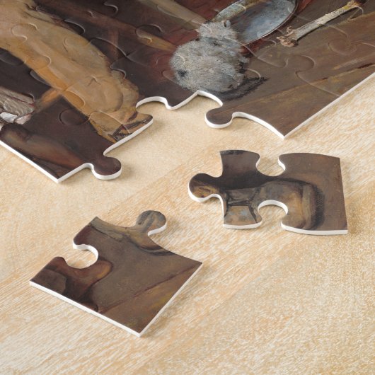 牧歌的な訪問 ジグソーパズル (側面)