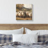 牧歌的な静けさのキャンバスウォールアート キャンバスプリント (インサイチュ (寝室))